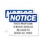 Signmission Food Prep Sink Only A Basin Should Be Used, 7 in W x Rectangle, Vinyl Decal OS-2PACK-NS-D-57-L-12833 - alternate 1